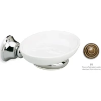 Мыльница Stil Haus Smart SM09(25-BI) настенная, бронза/белый