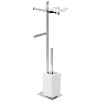 Комплект для туалета Stil Haus Urania U21(08-BI) напольный, хром/белый