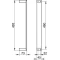 Полотенцедержатель вертикальный для 6 гостевых полотенец KEUCO Edition 11 11170370000 - 2