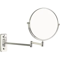 Зеркало косметическое Sanibano HE260/CR с 5x увеличением, настенное, хром