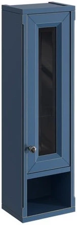 Шкаф одностворчатый синий матовый R Caprigo Jardin 10490R-B036