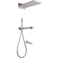 Душевой комплект Abber Rund AF8753SP 230 мм, с термостатом, сатин