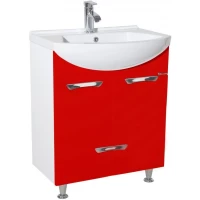 Тумба красный глянец/белый глянец 54 см Bellezza Альфа 4638808070039