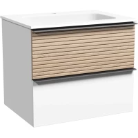 Тумба светлый дуб/белый матовый 59 см Sancos Delta DL60W