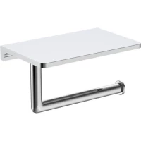 Держатель туалетной бумаги Raglo R320.03 с полкой для телефона, хром