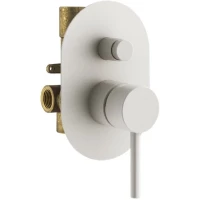 Смеситель для ванны Plumberia Selection IXO KIT1001BO встраиваемый, белый матовый
