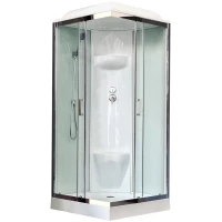 Душевая кабина 90x90x217 см Royal Bath RB90HP6-WT-CH прозрачное