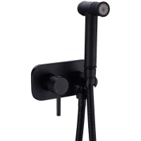 Гигиенический душ Feramolli Pura BL215 со смесителем, черный матовый