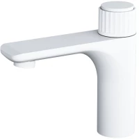 Смеситель для раковины Wonzon & Woghand Click WW-A40412-MW белый матовый