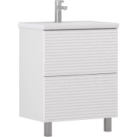 Тумба под раковину Vigo Otti tn.OTT.COM.70.2Y 66,4 см, напольная, белый глянец/белый матовый