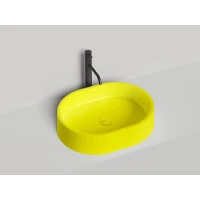 Раковина-чаша Salini S-Stone Gloria 10 1102211MF 56x44 см, накладная, покраска по RAL матовый полностью