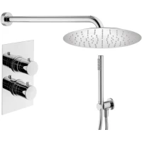 Душевой комплект Plumberia Selection IXO KITXOT18QCR 250 мм, с термостатом, хром