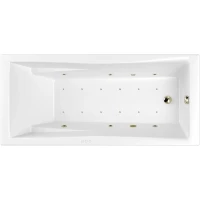 Акриловая ванна Whitecross Palace 0104.170075.100.RELAX.BR 169,5x75 см, с гидромассажем, белый