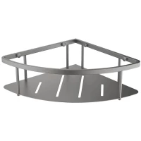 Полка для ванной Aquatek AQ4926BGM 20x20 см, угловая, оружейная сталь матовый 