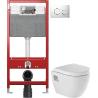 Комплект подвесной унитаз Sanindusa Sanibold 137932004 + система инсталляции Tece 9300302 + 9240921
