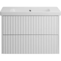 Тумба с раковиной слоновая кость 80 см ASB-Woodline Риола