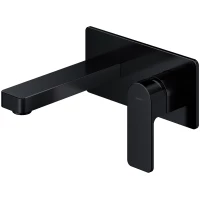 Смеситель для раковины Omnires Baretti BA7815BL встраиваемый, без донного клапана, черный матовый