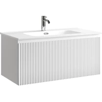 Тумба под раковину Sancos Snob R 1.0 SNR1.090W 89 см, подвесная, белый матовый
