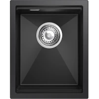 Кухонная мойка Rivelato Lino LN-354 nero 35x44 см, черный