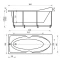 Акриловая гидромассажная ванна 180x80 см пневматическое управление плоские форсунки Aquatek Европа - 7