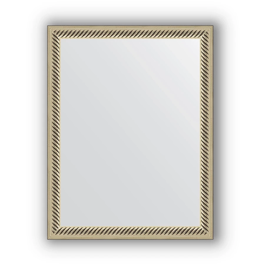 Зеркало 35x45 см  витое серебро Evoform Definite BY 1326 зеркало 73x93 см брашированное серебро evoform definite by 7611