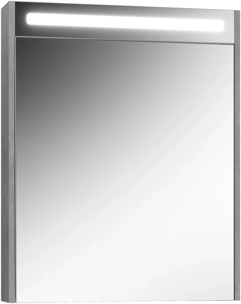 Зеркальный шкаф 64,4x80 см бетон светлый R Belux Неман ВШ 65 4810924268242