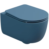 Унитаз подвесной GSG Hit HIWCSO027 безободковый, синий матовый