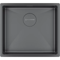 Кухонная мойка KuchenStern Kraft 50 501GM50 49x44 см, вороненая сталь