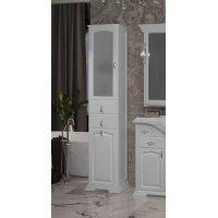 Пенал Opadiris Риспекто 00-00005838 напольный L, с бельевой корзиной, белый матовый