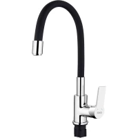 Смеситель для кухни Esko CoraL CL 519 B с гибким изливом, хром/черный