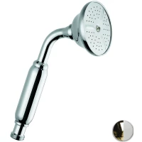 Душевая лейка Emmevi C02542TC/BO 74 мм, 1 режим, золотой/белый