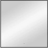 Зеркало Art&Max Sorrento AM-Sor-1000-1000-DS-F 100x100 см, с LED-подсветкой, сенсорным выключателем, диммером, черный