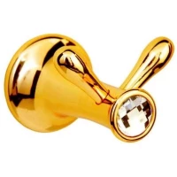 Крючок Boheme Chiaro 10506 двойной, для ванны, золотой