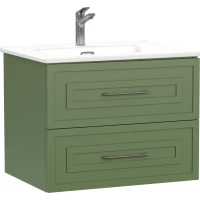 Тумба под раковину Cersanit Classic A69089 58,5 см, подвесная, зеленый матовый