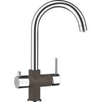 Смеситель для кухни с подключением к фильтру Schock Arcada хром/мокка 710312