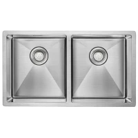 Кухонная мойка Paulmark Dopplet нержавеющая сталь PM507844-BS