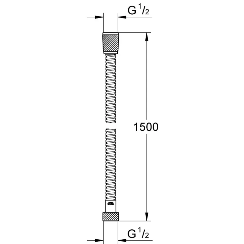 Душевой шланг Grohe Vitalioflex Metal Long-Life 27502001 150 см, хром