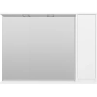 Зеркальный шкаф 98x72 см белый глянец R Misty Алиса Э-Али04100-01П