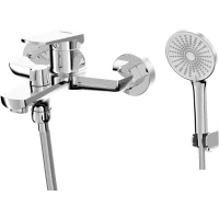 Смеситель для ванны AWP Angara S2714C с душевым гарнитуром, хром