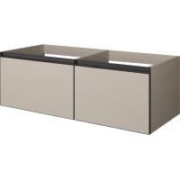 Тумба под раковину Armadi Art Quatro Daphne 790-M2-140(70+70)-D-A 140 см, подвесная, бежевый матовый