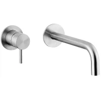 Смеситель для раковины Cisal Xion XI002511D1 встраиваемый, без донного клапана, нержавеющая сталь