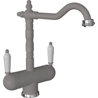 Смеситель для кухни Florentina Ария 333.21H.2113.305 с подключением к фильтру, грей
