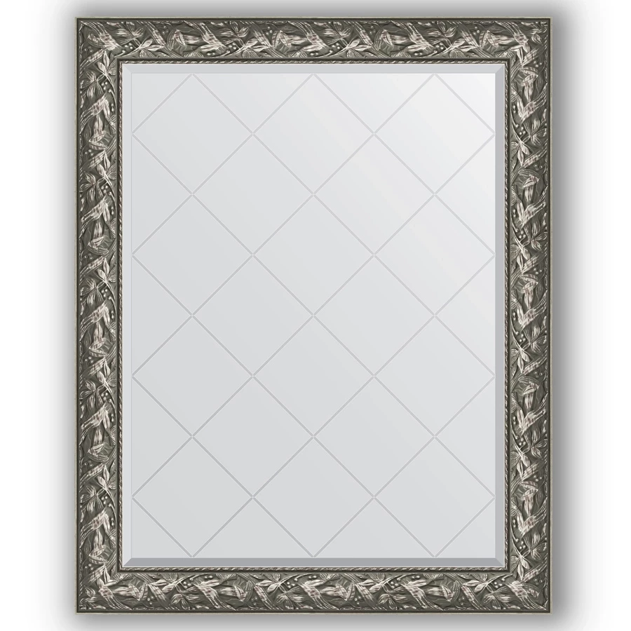 Зеркало 99x124 см византия серебро Evoform Exclusive-G BY 4372