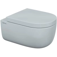 Унитаз подвесной Berges Ego XL 082124 безободковый, с сиденьем микролифт, белый