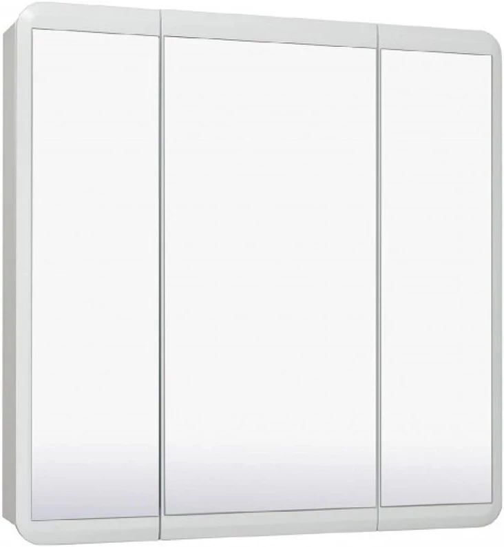 Зеркальный шкаф 80x81 см белый Runo Эрика УТ000003321 зеркальный шкаф runo эрика 80х81 белый ут000003321