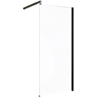 Душевая перегородка Alex Baitler AB29100B1 100 см, профиль черный матовый, стекло прозрачное
