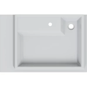 Изображение товара раковина санта марс 900138 75x50 см r, над стиральной машиной, белый