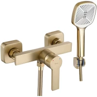 Смеситель для душа Rea Argus REA-B6413 с душевым гарнитуром, золотой матовый