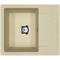 Кухонная мойка Practik PR-M-575-002 57,5x49,5 см, слоновая кость