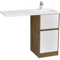 Тумба белый глянец/дуб рустикальный 42 см Акватон Лондри 1A2670K2LHDR0